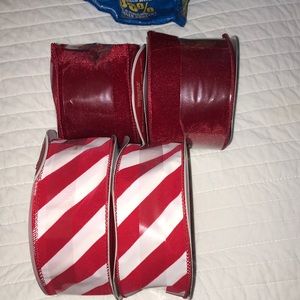 Beautiful velvet wired ribbon Christmas NIP bundle